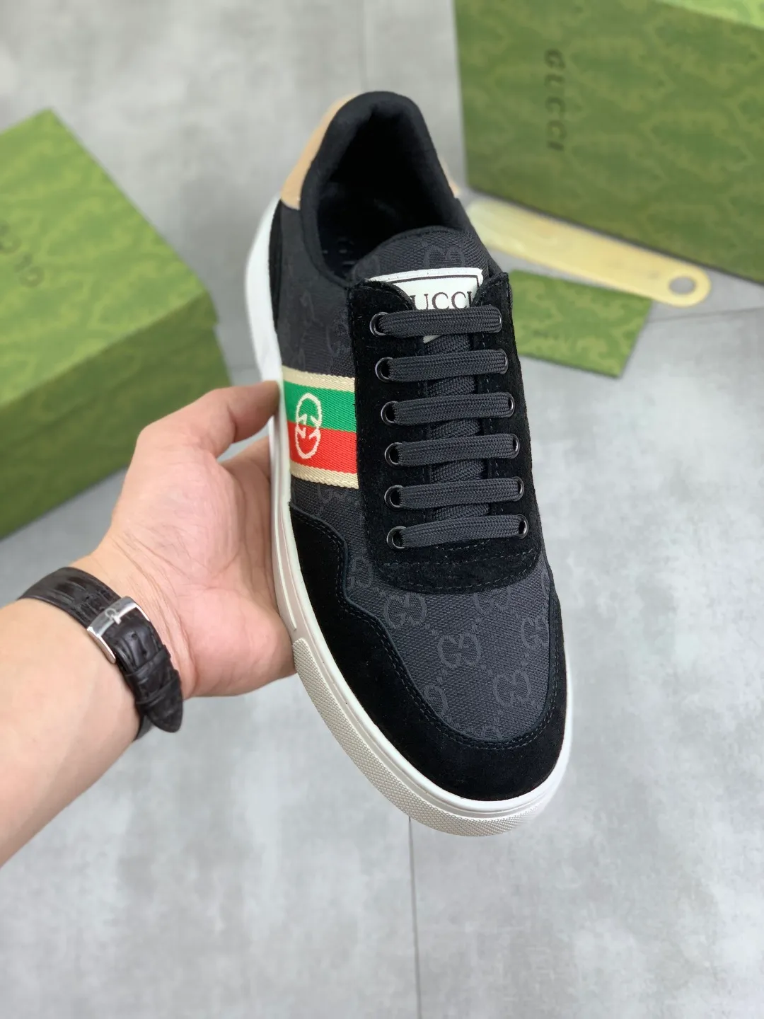 Men's men's shoes 💰P440💰 [New model] (GUCCI) official website's latest 🎁🎁casual and fashionable men's shoes 👟, hot style 💥 style is simple and elegant, exclusive for trendy men. Unique official website's latest brand double G elements Original 👑Gucci decoration, fashionable and generous, the fabric is original frosted calfskin✅Fully imported first-layer pigskin lining, the official website specifies wear-resistant, lightweight original rubber casual outsole, the classic model is taken in real life🎬38-44 3️⃣ colors available
